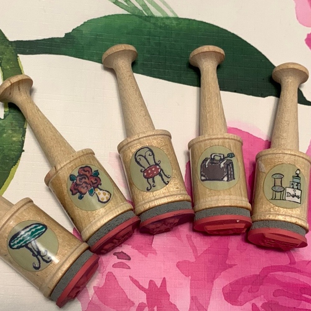 Set of 5 rubber stamps - Picture 8 of 9